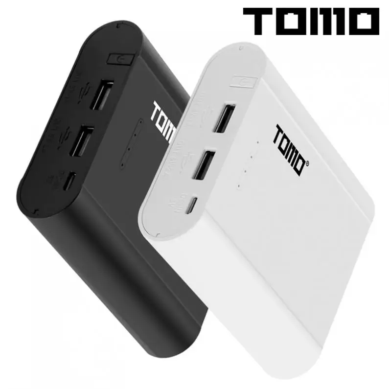

TOMO P4 USB Li-ion Intelligent Battery Charger DIY Mobile Power Bank Case Support 4 x 18650 Batteries and Outputs for Phone