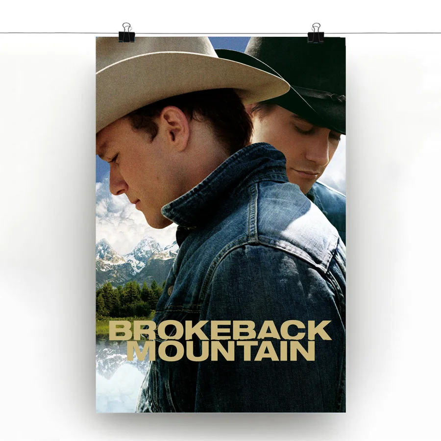 Кино Brokeback горы классические плакаты настенное Искусство Холст шелк тиковое