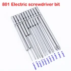 Магнитная крестовая отвертка PH0 PH1 PH2, 11 размеровнабор, 100 мм, Длина 801 мм, диаметр 5 мм, Круглый хвостовик