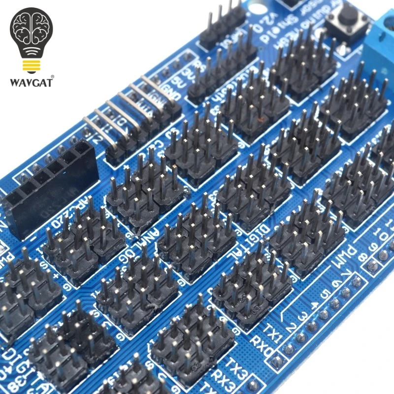 Датчик для Arduino MEGA Shield V1.0 V2.0 выделенная Плата расширения 2560 Sup IIC Bluetooth SD детали