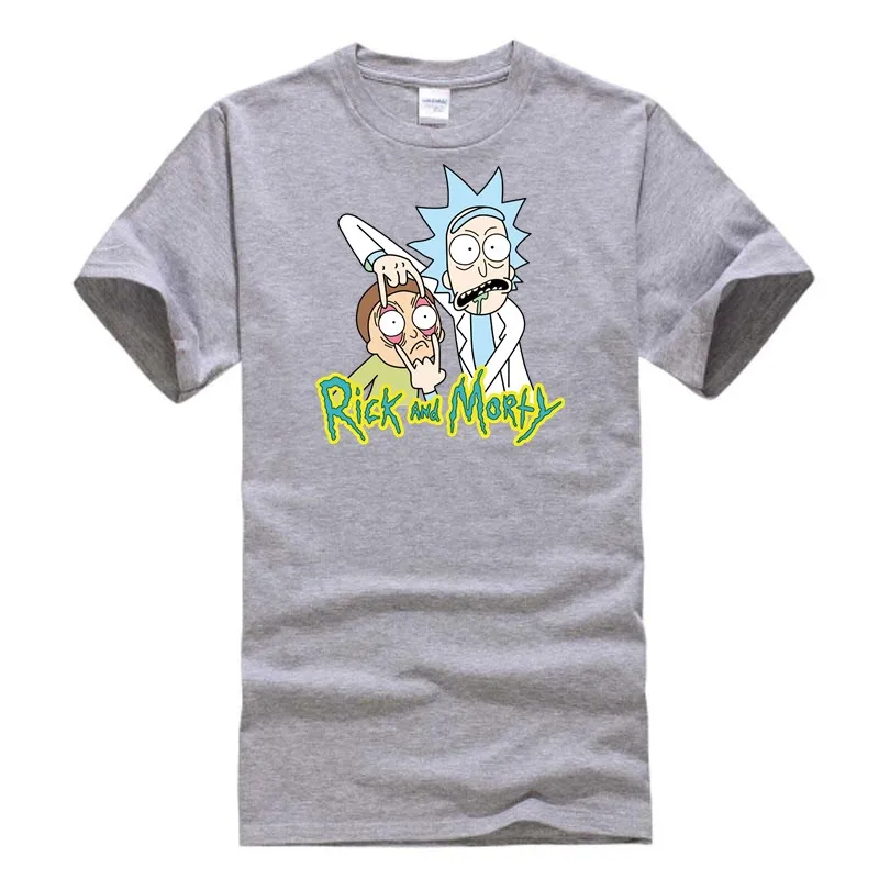 Новое поступление Рик Morty Для мужчин футболка Аниме футболки мир среди миров в