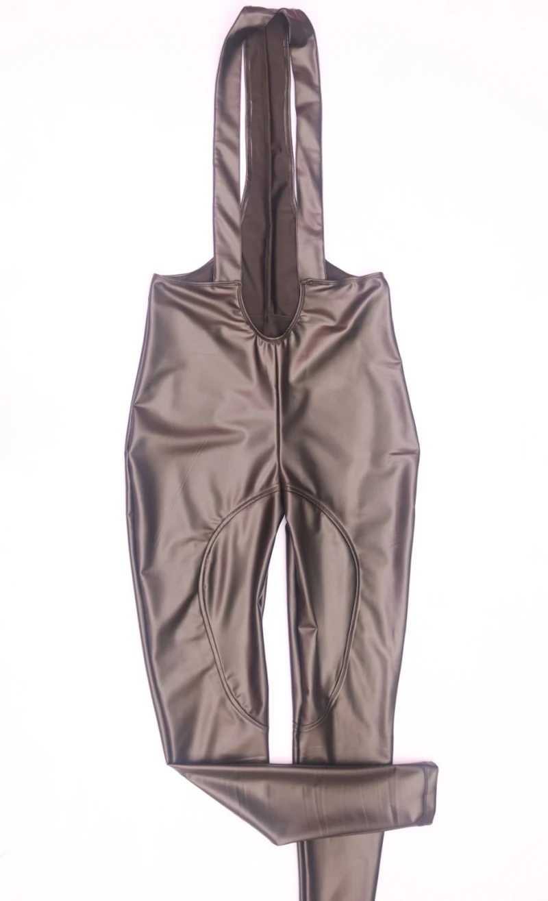 Для мужчин блестящие латексная искусственная кожа боди высокой эластичностью