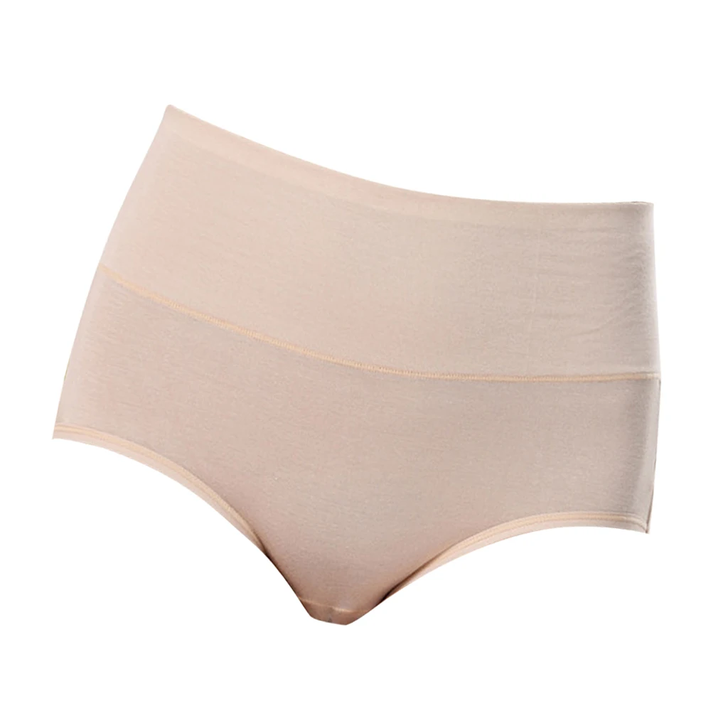 Apricot 2XL Женские менструальные Трусики с высокой талией, нижнее белье, герметичные трусы, женское нижнее белье, хлопковые дышащие менструальные трусы - Цвет: Apricot 2XL