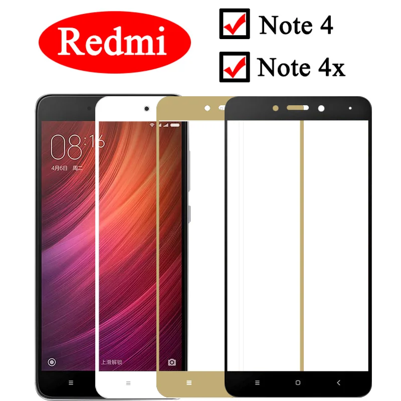 Redmi note 4 4x protective glass on the for xiaomi ksiomi x4 x redme my red mi sceen protector tempered armor sheet film tremp | Мобильные