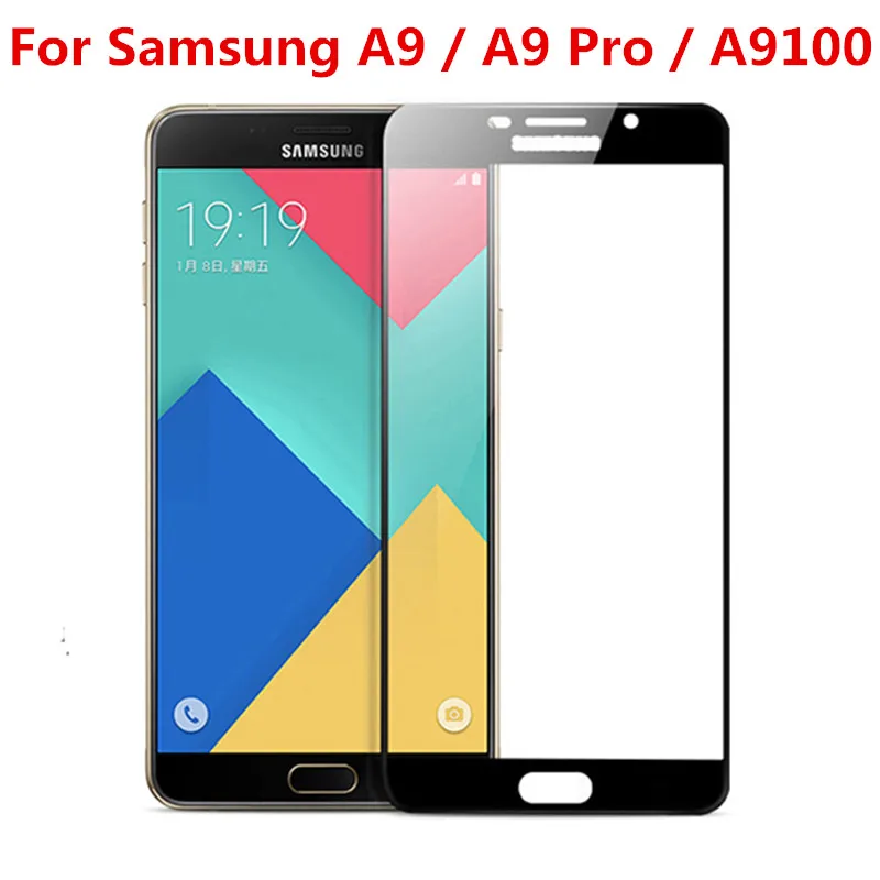 Закаленное стекло для Samsung Galaxy A9 A9S Pro 2018 2016 Star Lite A9pro A9100 A900F G8850 полное покрытие |