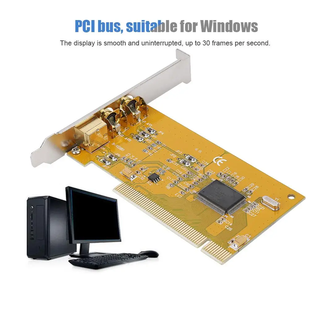 Карта захвата Данных AV PCI 1394 878A карта сбора данных для видеонаблюдения HD