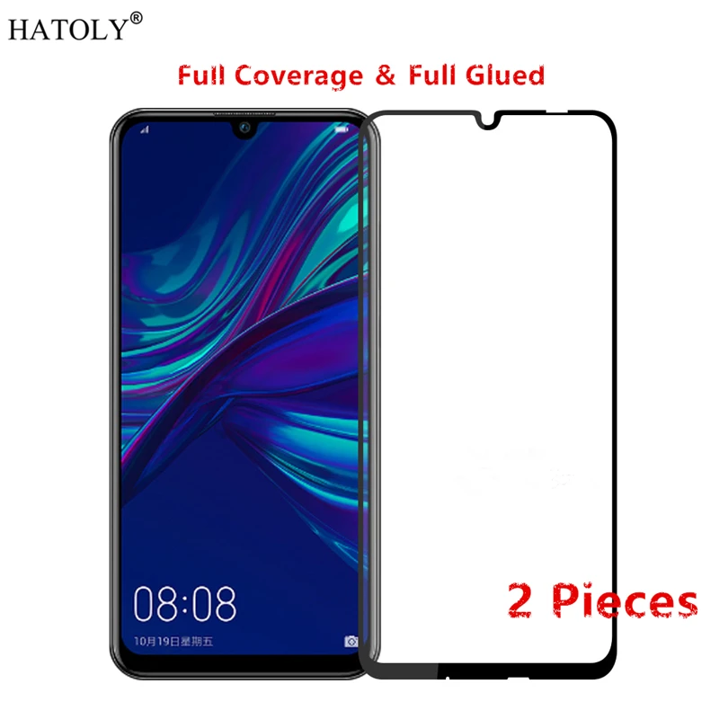Protector de cristal templado para Huawei Mate 30 Lite, pel&iacute;cula completa de pegamento, Protector de pantalla del tel&eacute;fono, 2 uds.-0