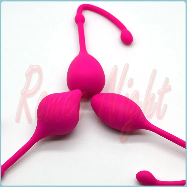 Romeonight Кегеля влагалище и анальный тренерский мяч набор (3 шара) силикон унисекс