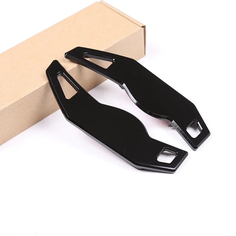 

2 pcs Black Aluminum Alloy Steering Wheel Gear Shift Paddles For Range Rover Velar 2017 2018 Car Accessories