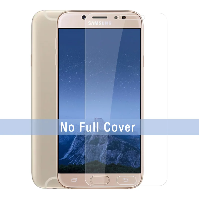 Transparent Защитное закаленное стекло для samsung Galaxy J7 Pro версия ЕС SM-J730F 7,0 Защитное стекло для экрана J72017 - Цвет: Transparent