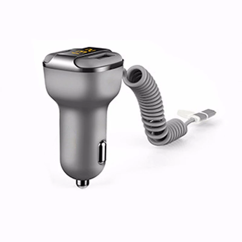 Двойной Переходник USB для зарядки в машине LCD цифровой монитор напряжения 3.4A