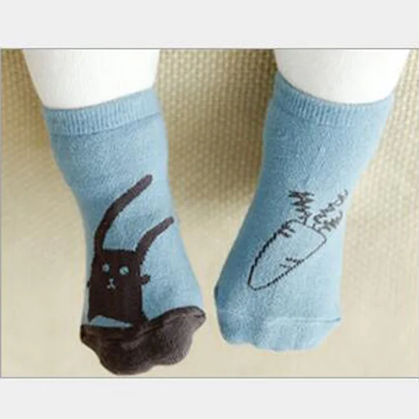 Милые Мультяшные детские носки хлопковые с принтом лисы короткие