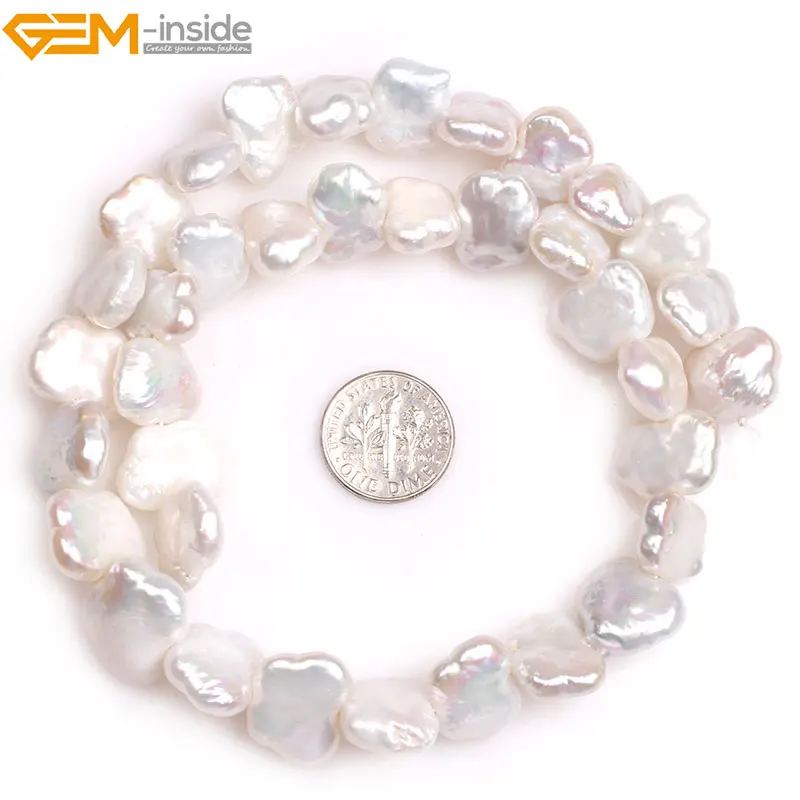 Бусины Из Натурального белого жемчуга Эдисона в форме бабочки 11 х15 мм| |