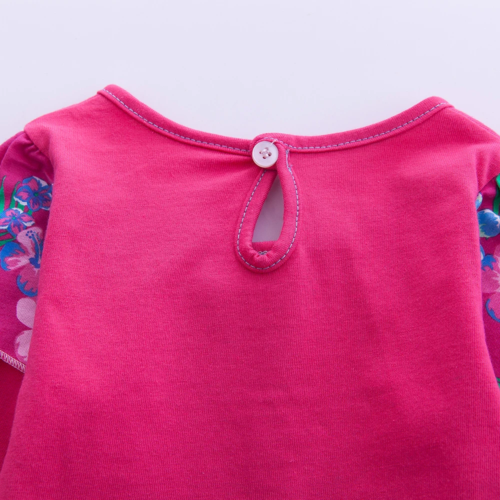 

Girls long-sleeved dress spring and autumn new embroidered leisure map dresses for girls 8 years old children clothing L191