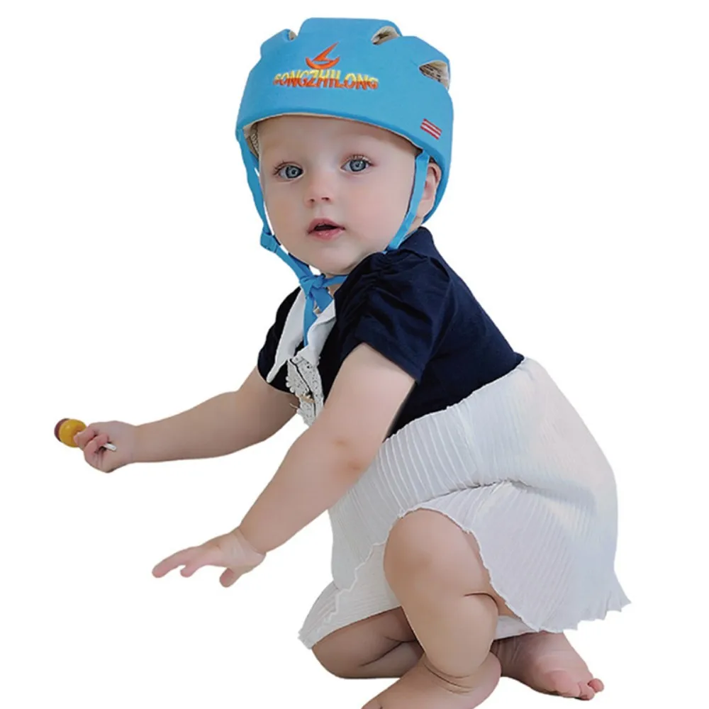 E Style Blue Детский шлем безопасности защитный шлем для детей девушки хлопок младенческой защиты шапки, детские головные уборы для мальчиков и девочек Кепки acete Infantil - Цвет: E Style Blue