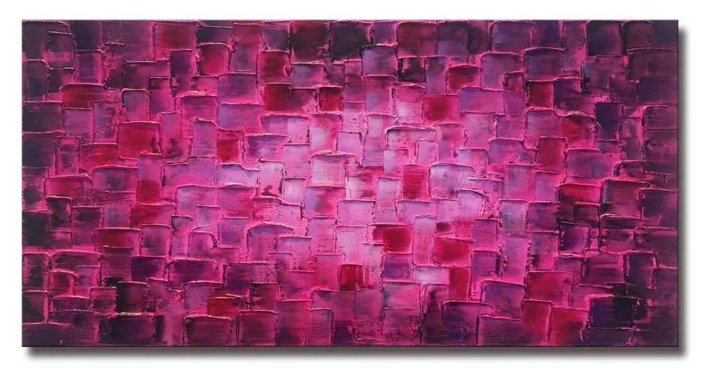 

Ручная работа, высокое качество, толстый нож, абстрактная картина маслом, фиолетовая Абстрактная Картина на холсте, картина, Декор, картина ...