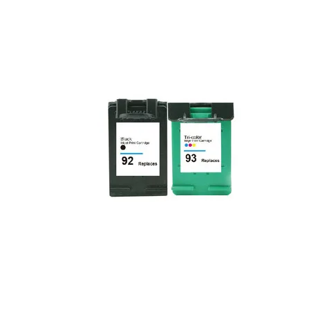 2x чернильный картридж для принтера HP 92 93 hp Deskjet 5440 5442 5443 D4160 PSC 1507 1510 1510v 1510xi C3140 C3150
