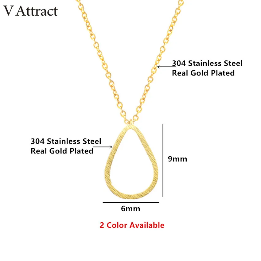 V привлечь классический Винтаж Нержавеющая сталь капли воды Цепочки и ожерелья