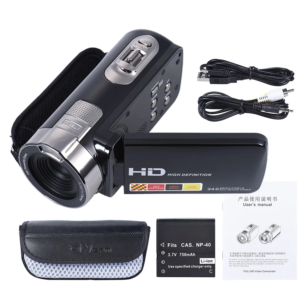 HDV 302P Full HD 1080P Цифровая видеокамера DV Камера 3 0 дюймов ЖК дисплей Экран 15FPS 24MP 16X