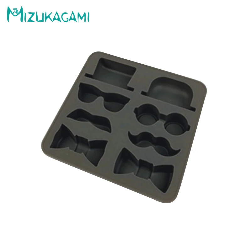 Новый джентльмен шляпа усы лук форма Стайлинг помадка торт Силиконовая DIY для