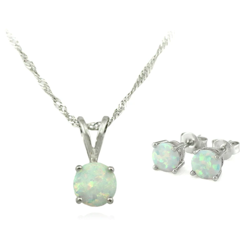 HAIMIS Бесплатная Цепочка Подарочная коробка огненный опал Женские Ювелирные