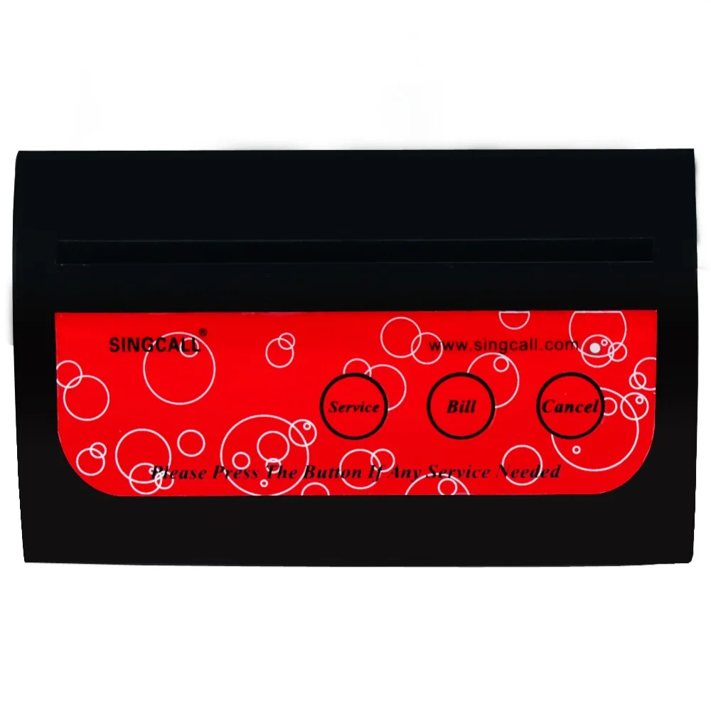 Беспроводная система вызова SINGCALL официанта для ресторана 5 шт. настольный номер