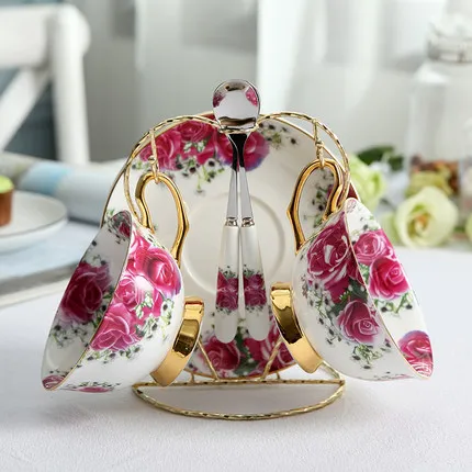 Кофейная чашка из костяного фарфора европейская керамическая креативный набор