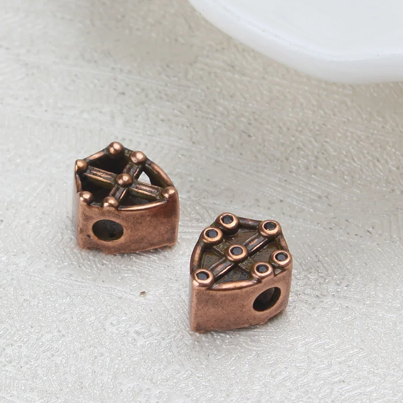 

1pc 11*9mm Fashion Shield Small Charms Connectors Bronze Rhodium For Women Diy Shield Bracelet Jewelry Accessories Findings