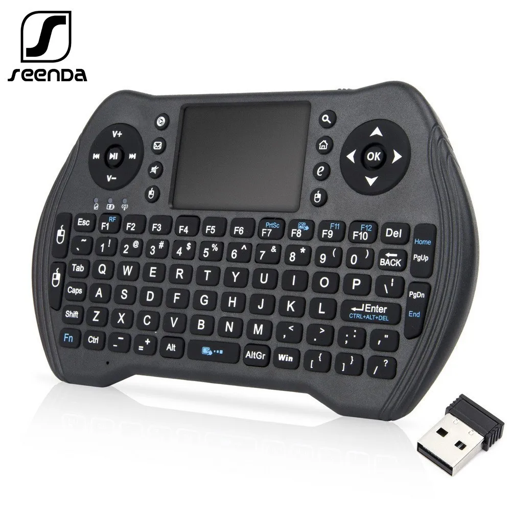 Беспроводная клавиатура SeenDa 2 4 ГГц для Android Smart TV Box ноутбука Windows с тачпадом мини 3