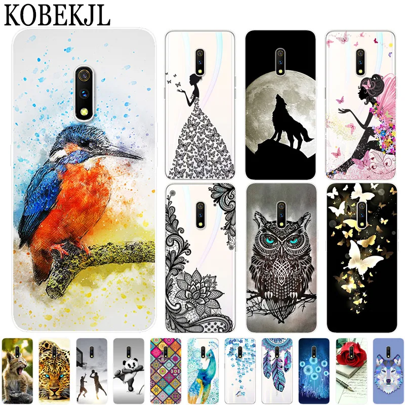 OPPO Realme X Case Soft Silicone Cartoon TPU Back Cover Phone RMX1901 Real me RealmeX Global | Мобильные телефоны и