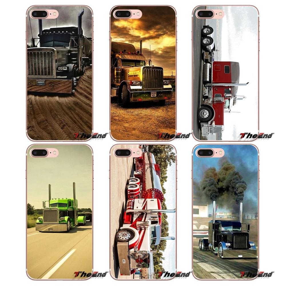 Для Samsung Galaxy S2 S3 S4 S5 MINI S6 S7 edge S8 S9 Plus Note 2 3 4 5 8 Coque Fundas грузовики peterbilt эмблема грузовой