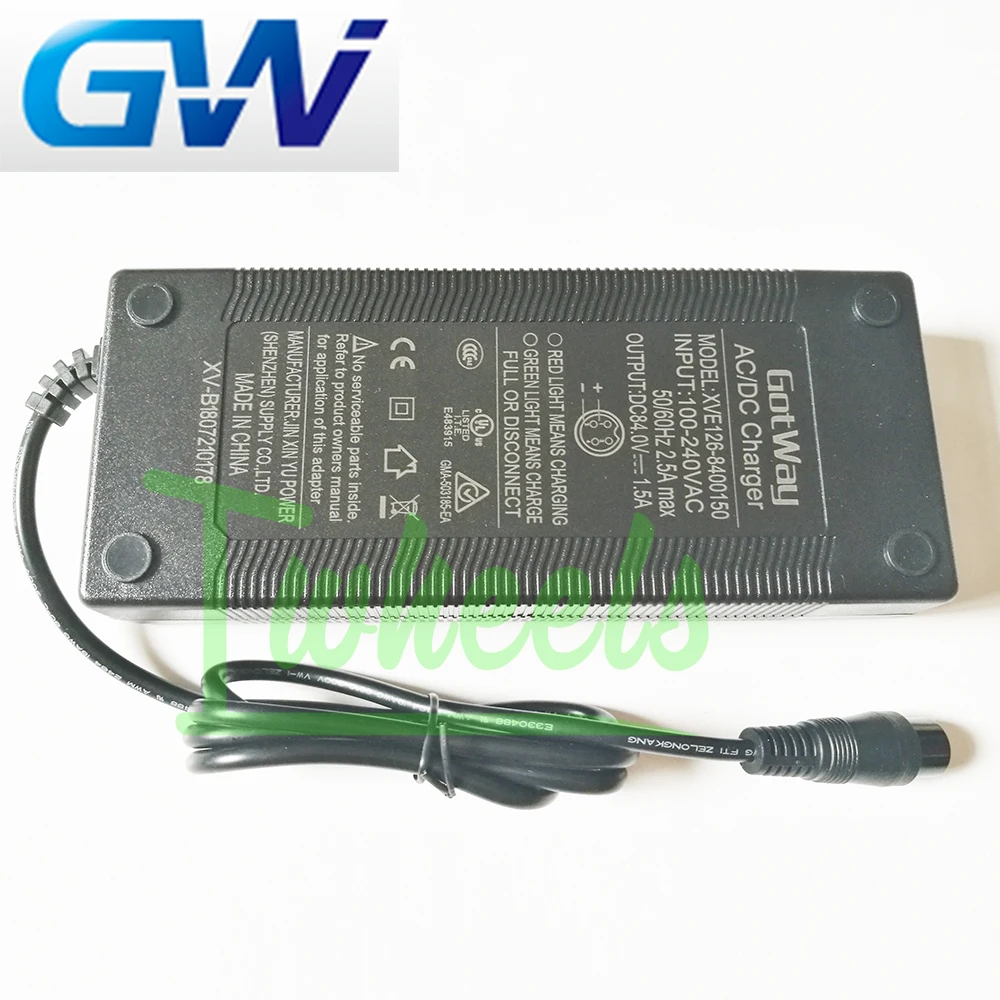 Зарядное устройство Gotway ACMs + Msuper V3s Tesla Monster 1600wh 2400wh 84V 4 контакта|Аксессуары для