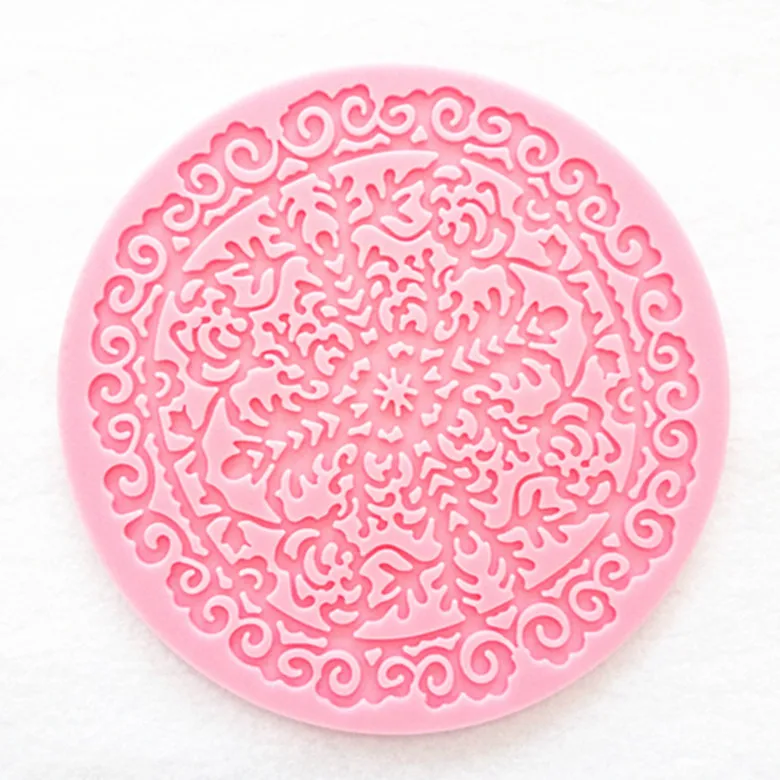 Силиконовая 3D кружевная форма для торта шоколада кухонные формы