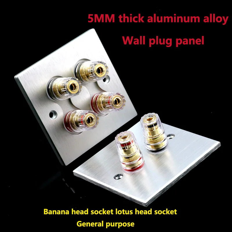 5 мм толщиной алюминиевый сплав 4 бит/2 позиции настенный штекер панель разъем