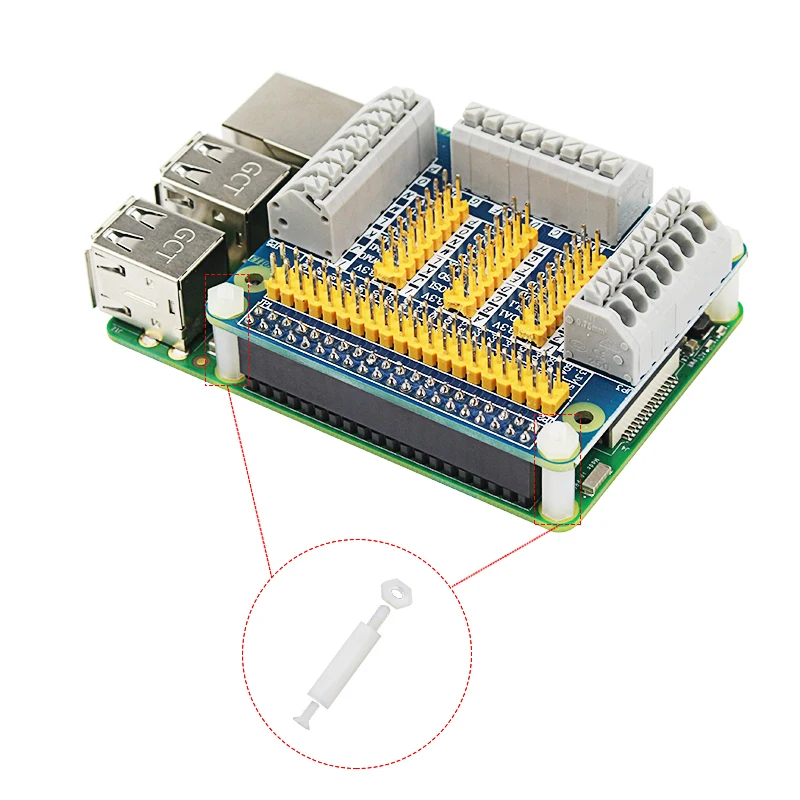210 шт./лот Raspberry Pi 3 B + комплекты винтов пластиковые винты и гайки отвертка
