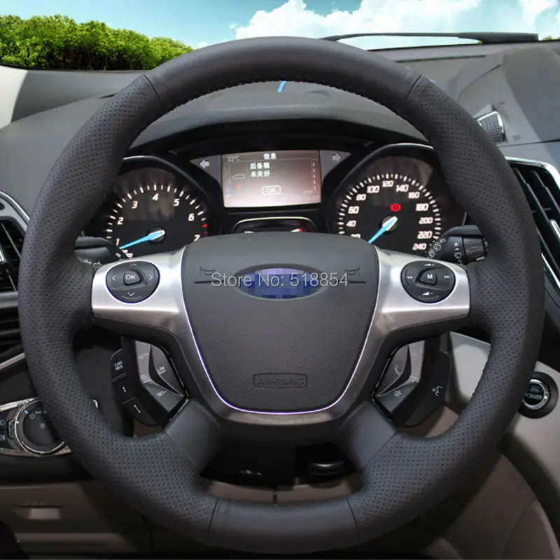 Чехол на руль автомобиля из искусственной кожи для Ford Focus 3 2012-2014 KUGA Escape 2013-2016 |