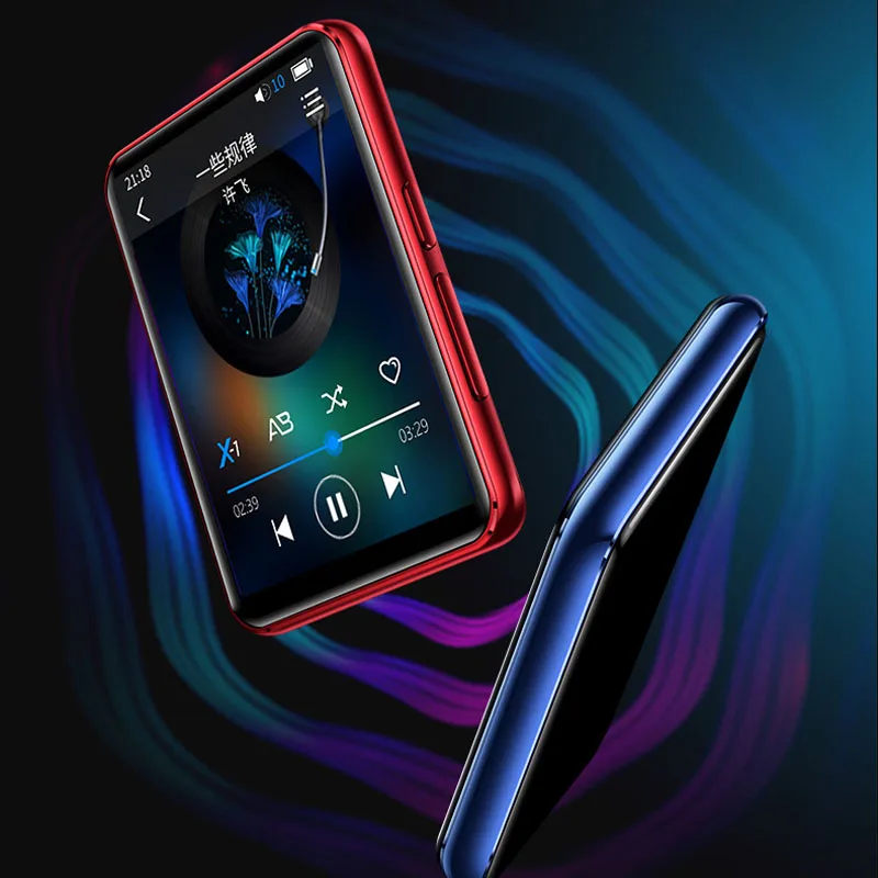 Новейший Benjie X5 Full HD 2,5 дюймов цветной сенсорный экран Bluetooth 5,0 встроенный динамик без потерь музыка HIFI MP3 плеер