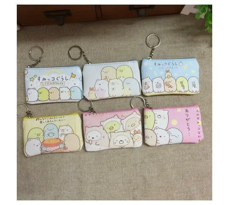 IVYYE Sumikko gurashi плюшевый кошелек мягкая кукла сумка милый мультфильм пушистые сумки мини мешок для игрушек малыш девочка подарки на день рождения Новинка