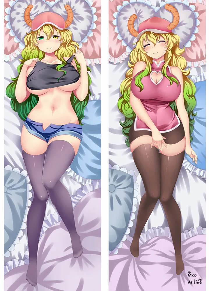 Наволочки с рисунком аниме Miss Kobayashi's Dragon Maid Tohru &amp Elma Kanna Kamui Подушка Dakimakura
