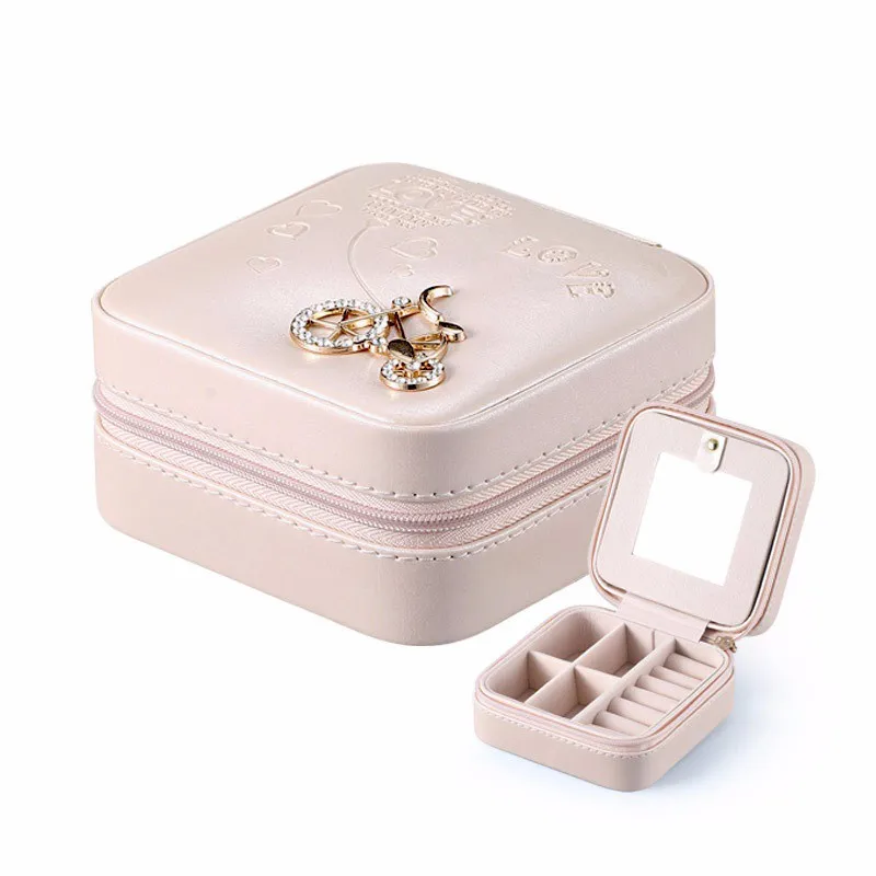 

Jewelry Packaging Box Casket Box For Exquisite Makeup Case Cosmetics Beauty Organizer Container Boxes Graduation Birthday Gift