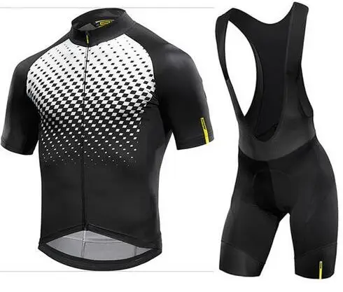 2019 Mavic Pro Team Лето Велоспорт Джерси Комплект Одежда для велопрогулок дышащая