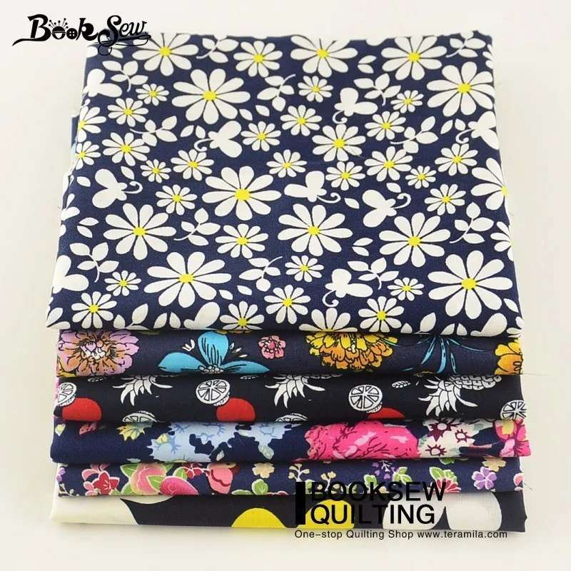 Booksew хлопок поплин рубашка DIY Куклы украшения дома нарезанные Ткань Комплект