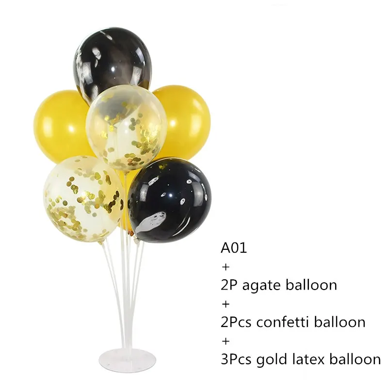 A01 and 7P Balloon 7 70-100 см 7/11 трубки воздушные шары подставка колонна база наклейки держатель шар аксессуары для свадьбы День рождения детский душ вечерние декор стола - Цвет: A01 and 7P Balloon 7