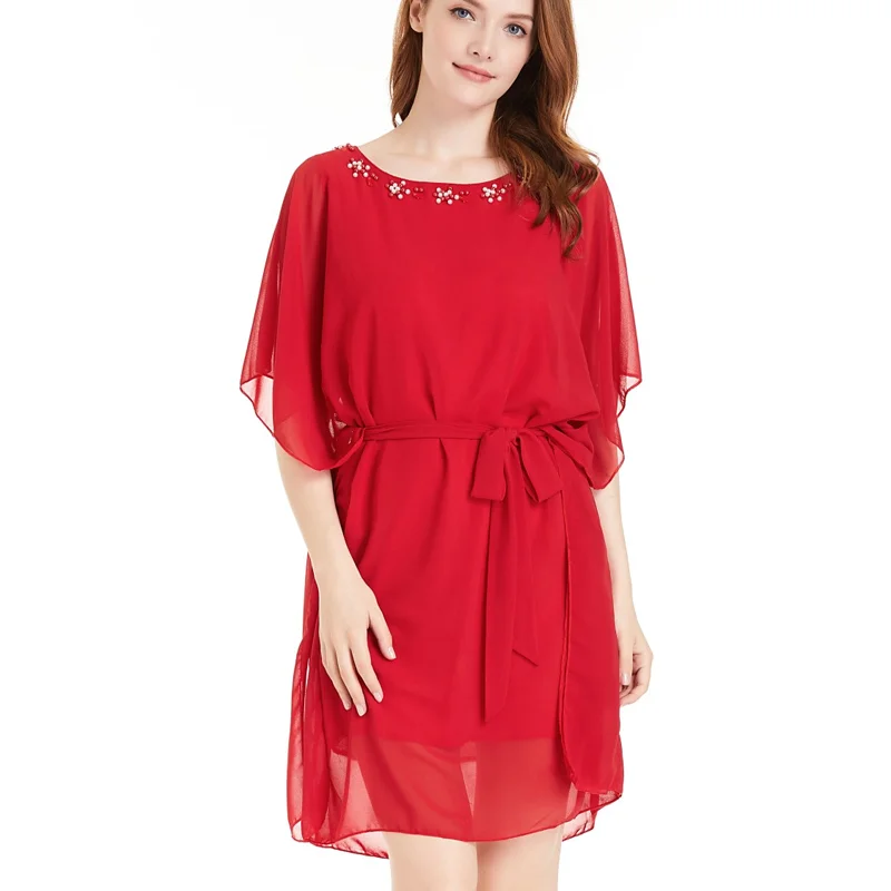 2019 de vestidos tamanho para as mulheres vestido mujer verano Metade шифон|Женские платья| |