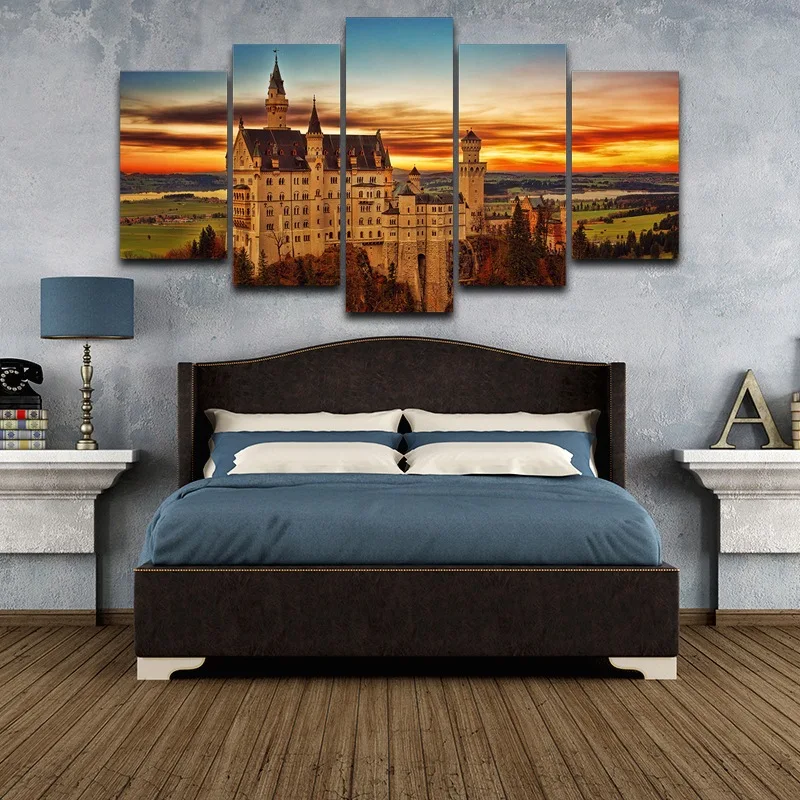 Современные холщовые настенные картины Модульная картина маслом Рамка домашний