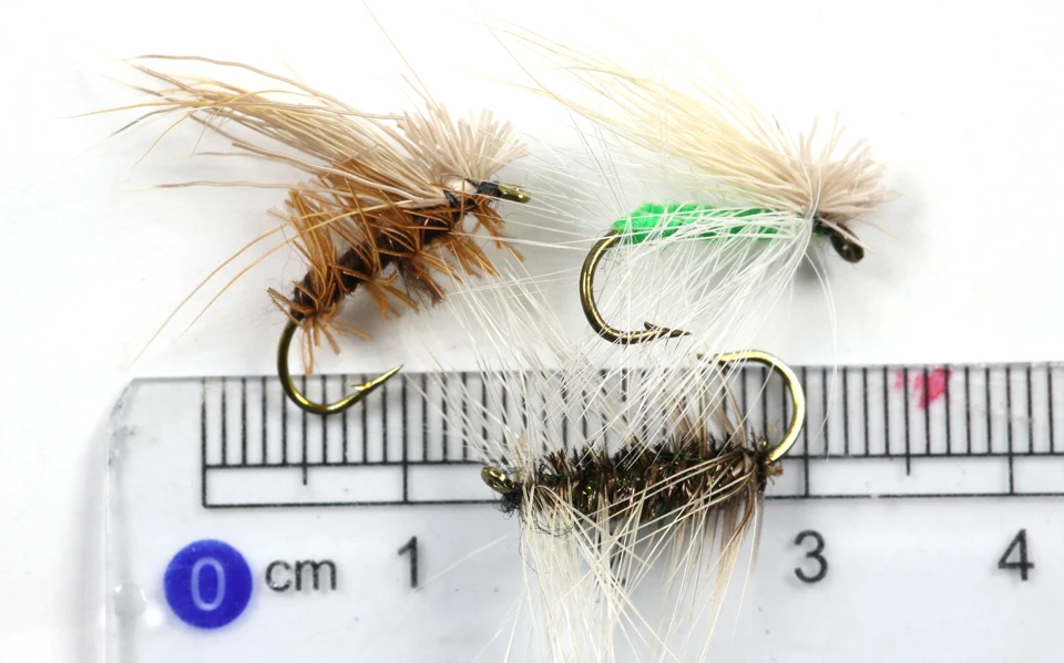 Wifreo 12 шт./кор. нахлыстом, летающая приманка набор "шмель", "+ Caddis цвета: зеленый, коричневый+ комаров комара мухи форель летучей рыбы приманки#12 крюк