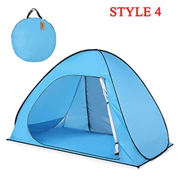 style 4 blue Lixada легкий летний тент Автоматический Мгновенный Всплывающий кемпинговый тент с защитой от ультрафиолета Пляжный Тент Открытый Солнцезащитный домик - Цвет: style 4 blue