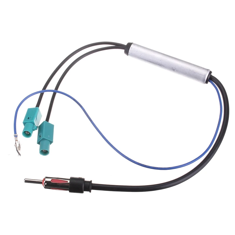 Радио переходник для антенны аудио кабель Мужской Двойной Fakra Din антенна адаптер