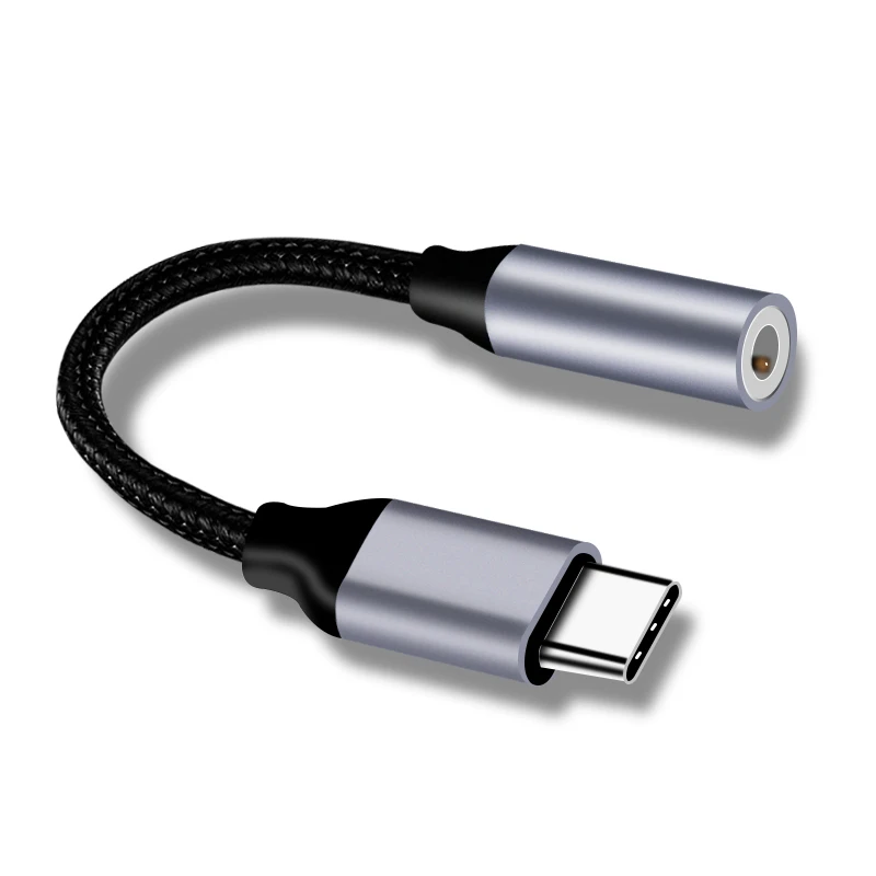 Thbelieve 3 5 мм штекер USB C Женский Тип до короткие нейлоновые кабели для Huawei Aux аудио