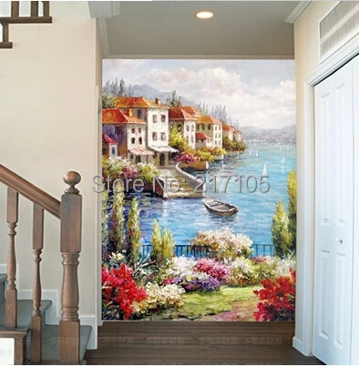 Бесплатная доставка большие фрески для крыльца коридора настенная бумага